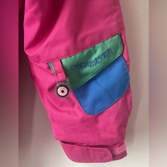 Girls Obermeyer Pink Jacket Snowsuit Hood Sz 5 Winter Ski Snowboard - Picture 2 of 15